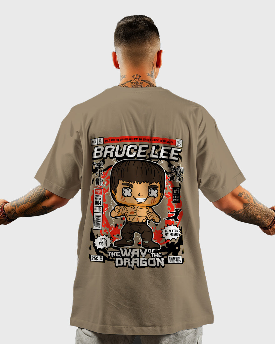 Mens Oversized Tshirt Movies Bruce Lee