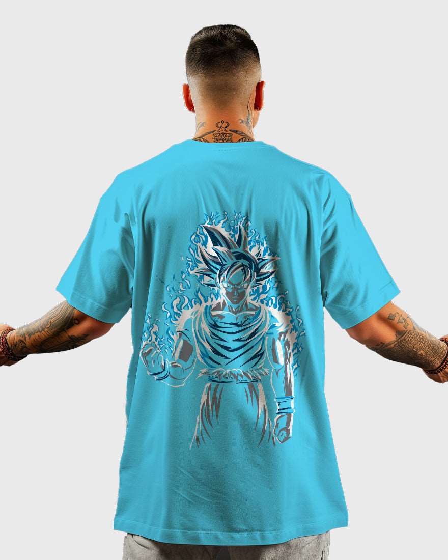 Mens Oversized Tshirt Anime Dragonballz Goku 2