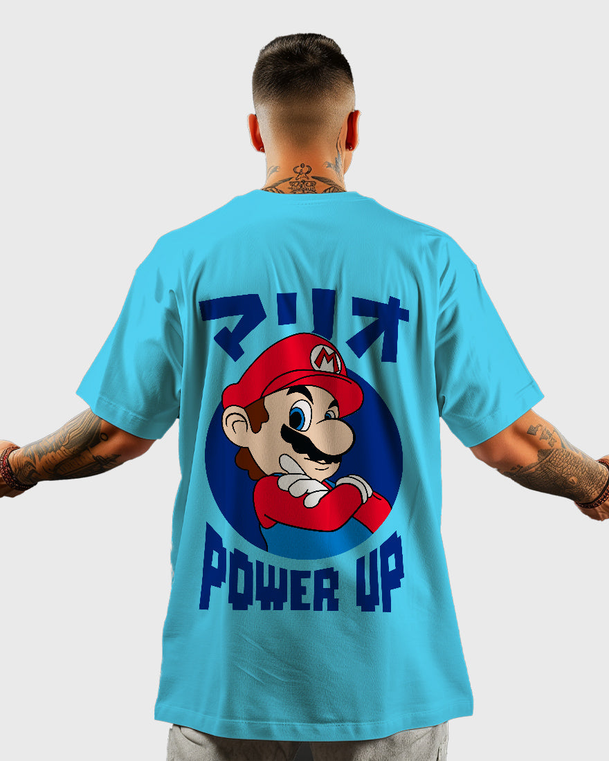 Mens Oversized Tshirt Gaming Mario 1