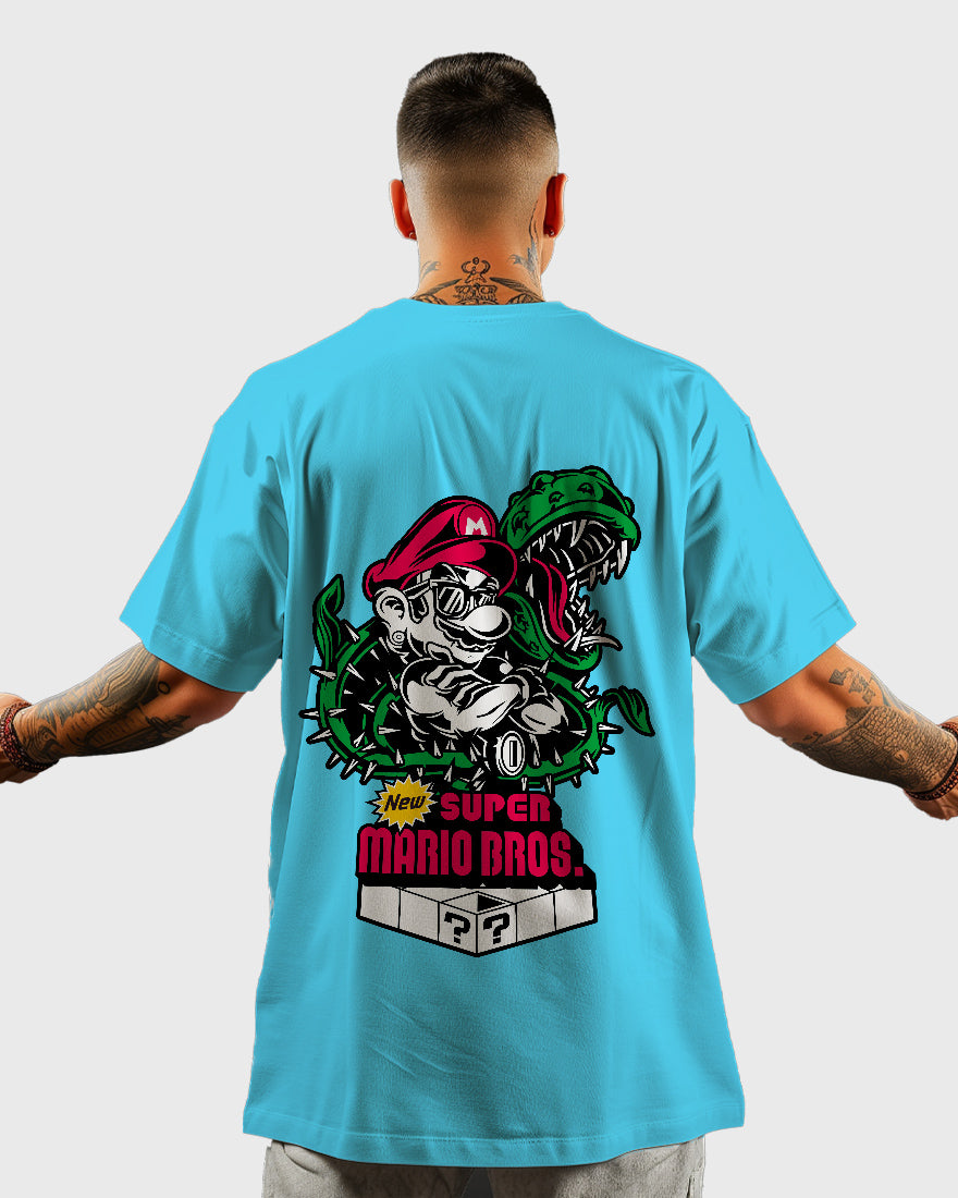 Mens Oversized Tshirt Gaming Mario 4