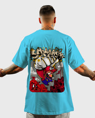 Mens Oversized Tshirt Gaming Mario 3