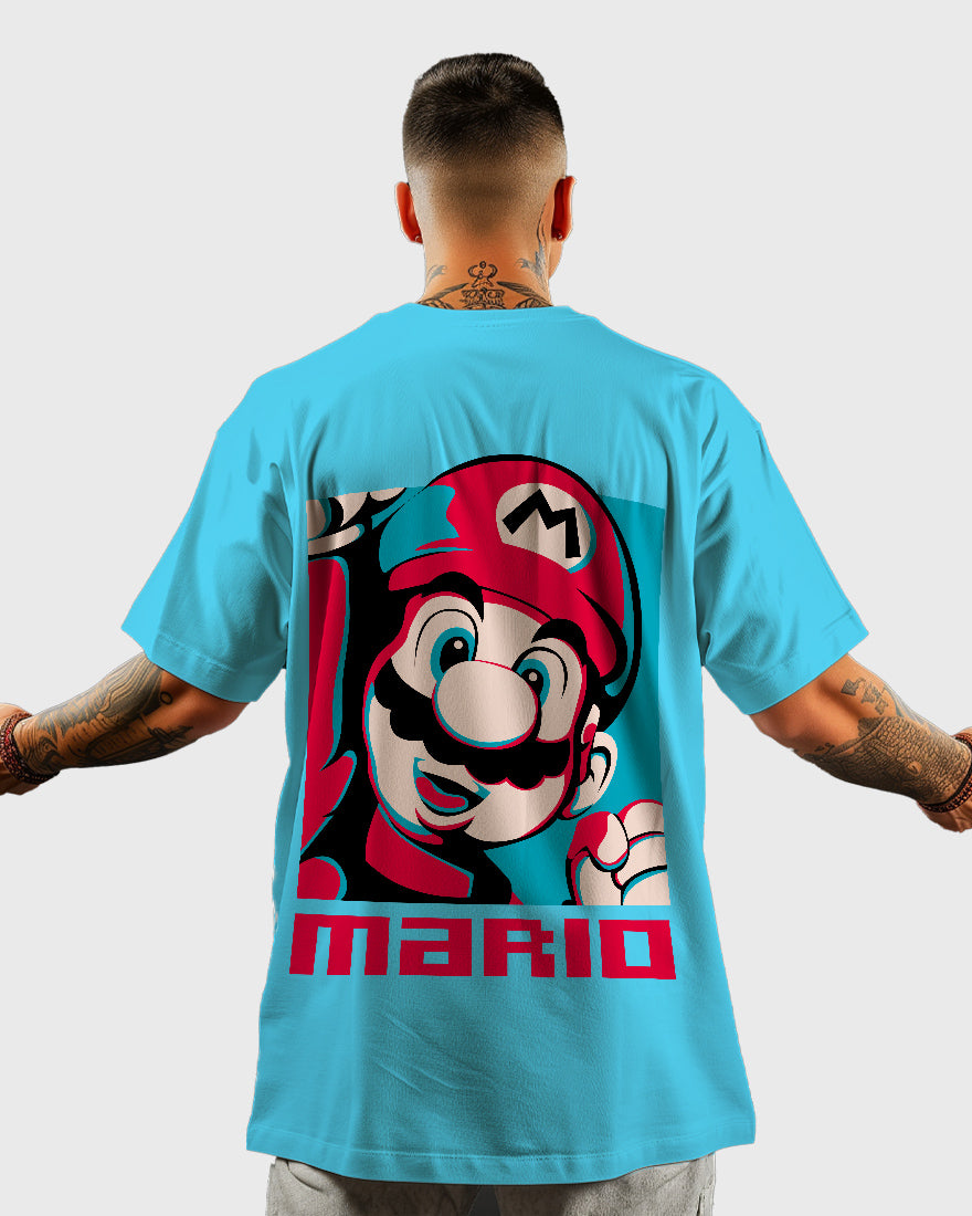 Mens Oversized Tshirt Gaming Mario 5