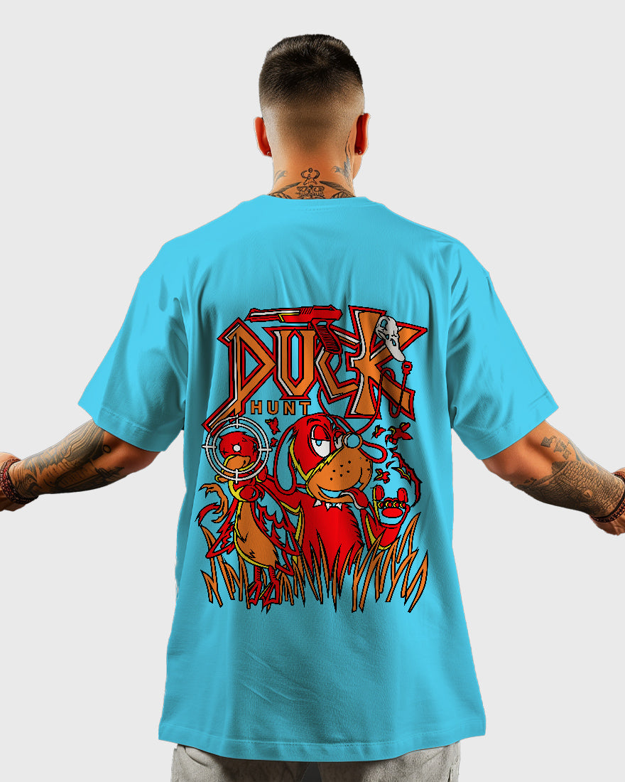 Mens Oversized Tshirt Gaming Duck Hunt