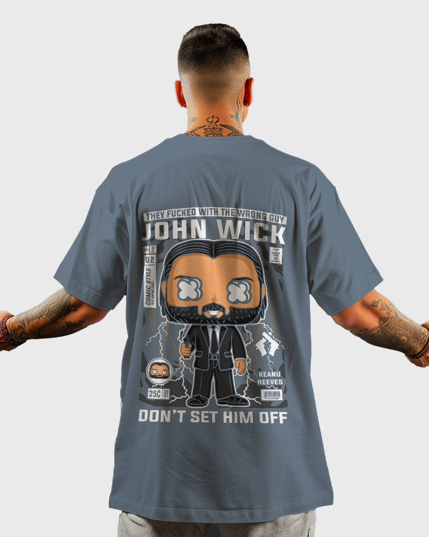 Mens Oversized Tshirt Movies John Wick