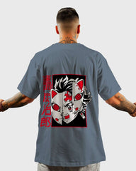 Mens Oversized Tshirt Anime Demonslayer 2