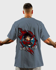 Mens Oversized Tshirt Anime Dragonballz Goku Kid