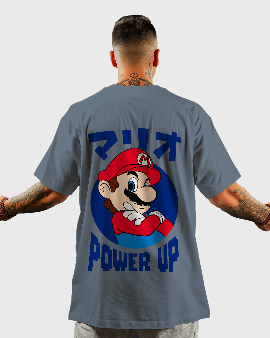 Mens Oversized Tshirt Gaming Mario 1