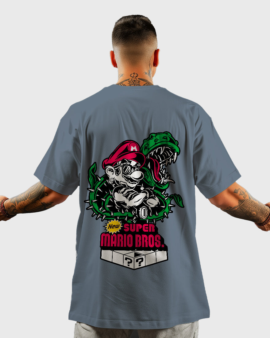 Mens Oversized Tshirt Gaming Mario 4