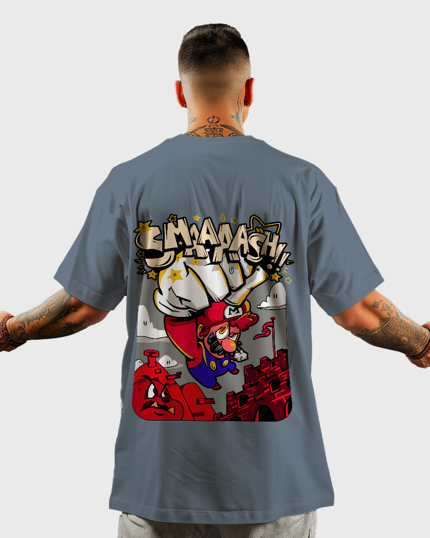 Mens Oversized Tshirt Gaming Mario 3