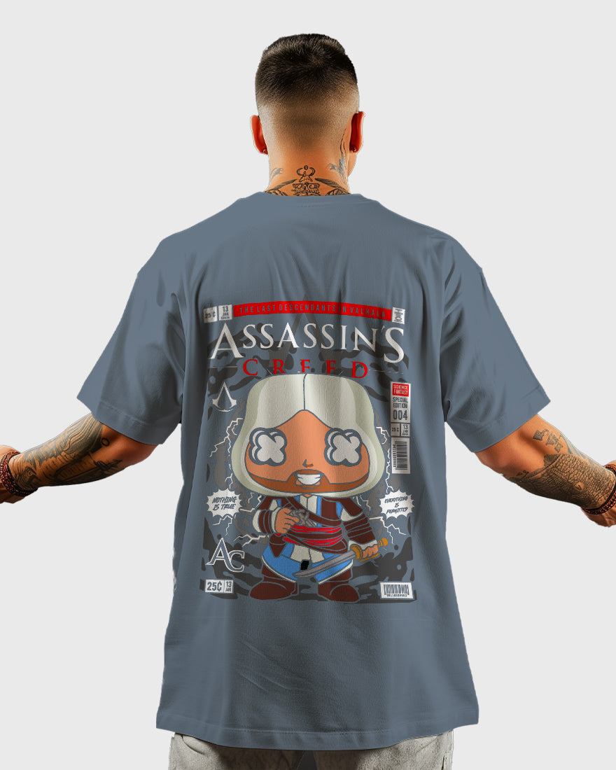 Mens Oversized Tshirt Movies Assasins