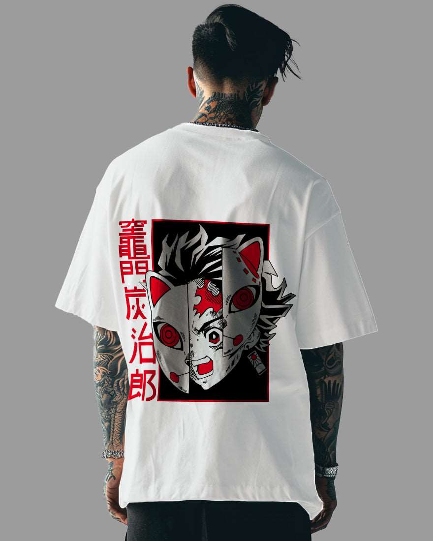 Mens Oversized Tshirt Anime Demonslayer 2