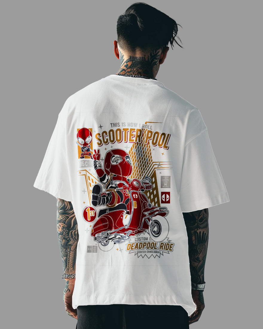 Mens Oversized Tshirt Movies Deadpool