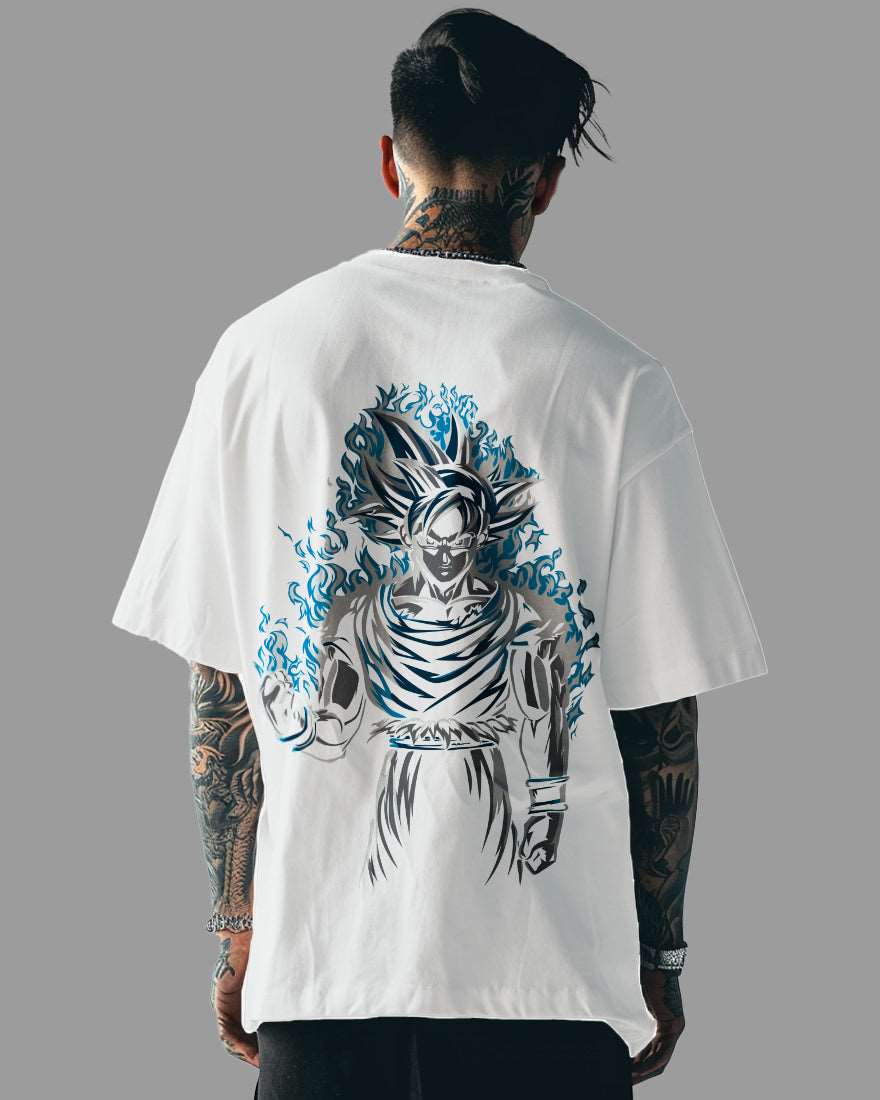 Mens Oversized Tshirt Anime Dragonballz Goku 2