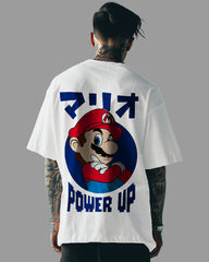 Mens Oversized Tshirt Gaming Mario 1