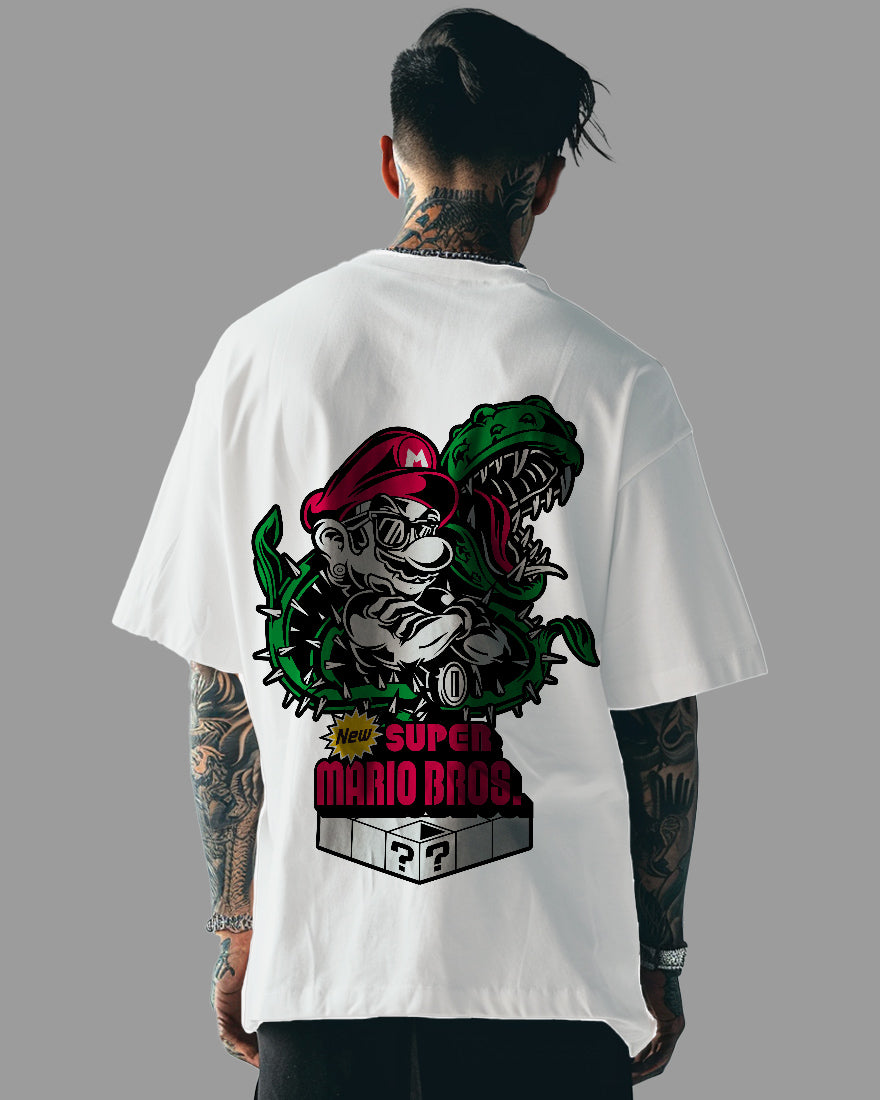 Mens Oversized Tshirt Gaming Mario 4