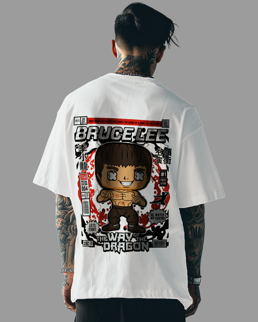 Mens Oversized Tshirt Movies Bruce Lee