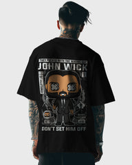 Mens Oversized Tshirt Movies John Wick