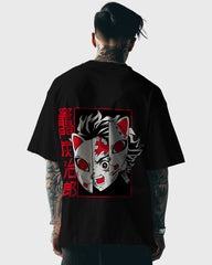 Mens Oversized Tshirt Anime Demonslayer 2