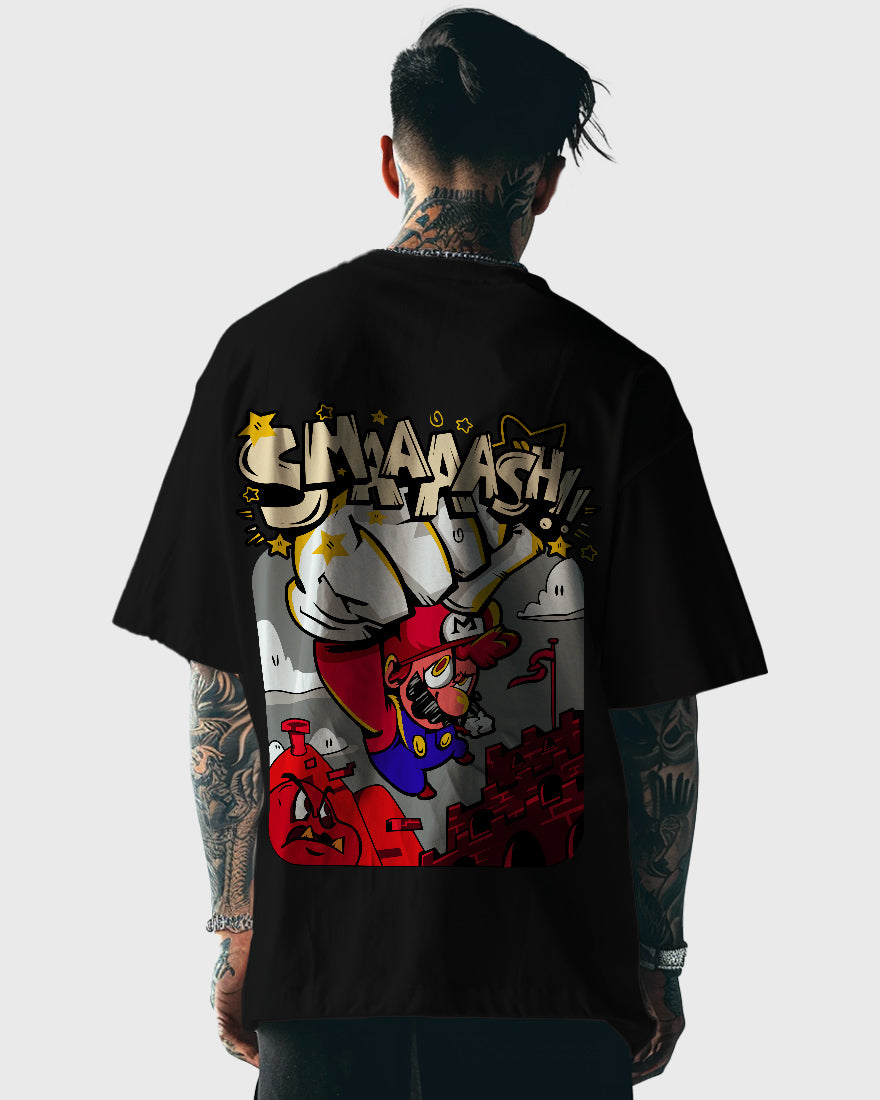 Mens Oversized Tshirt Gaming Mario 3