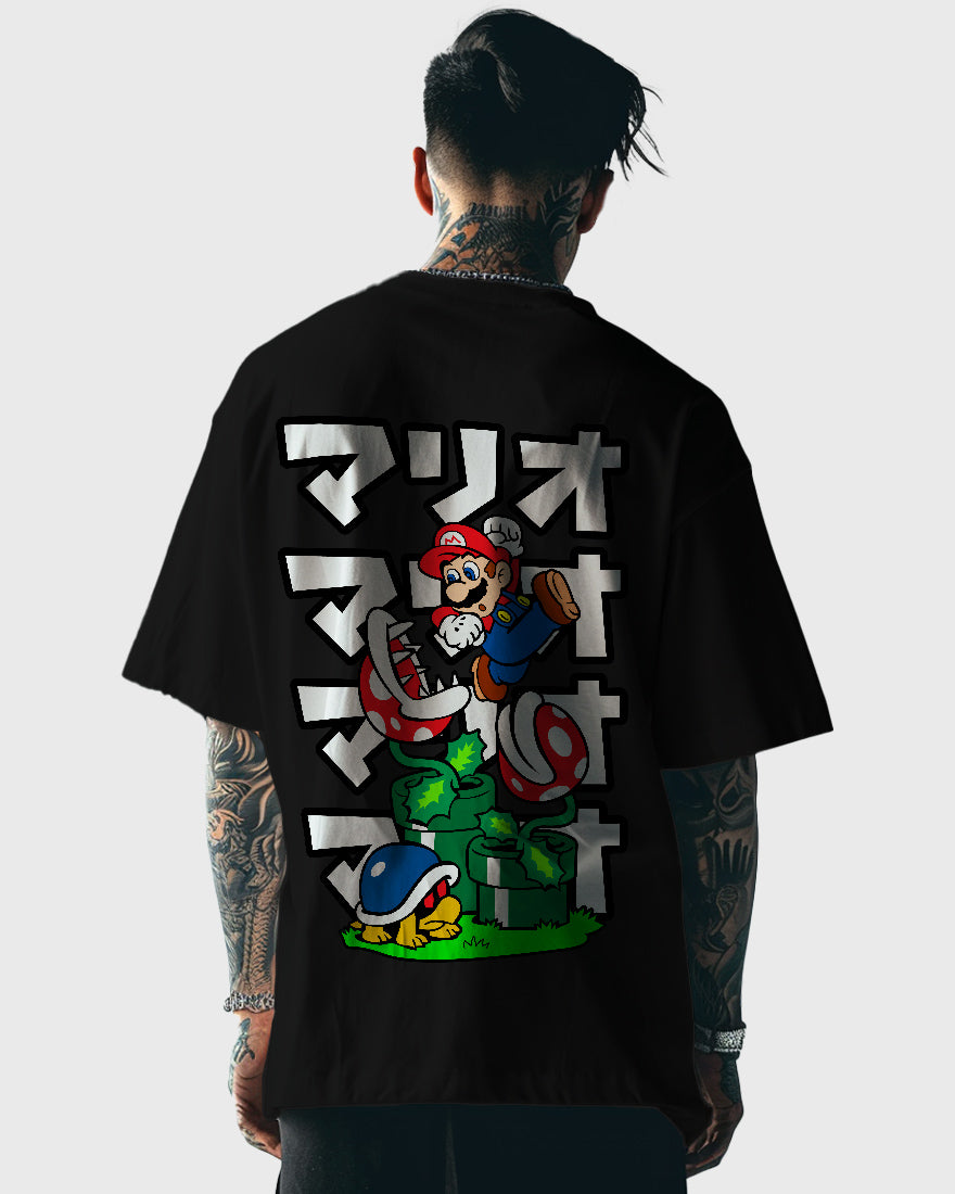 Mens Oversized Tshirt Gaming Mario 9