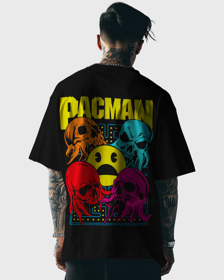 Mens Oversized Tshirt Gaming Pacman