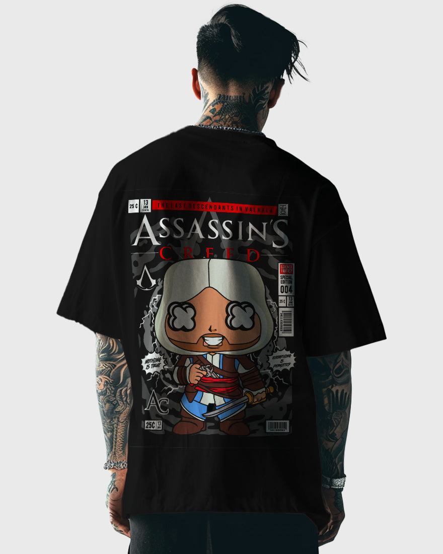 Mens Oversized Tshirt Movies Assasins