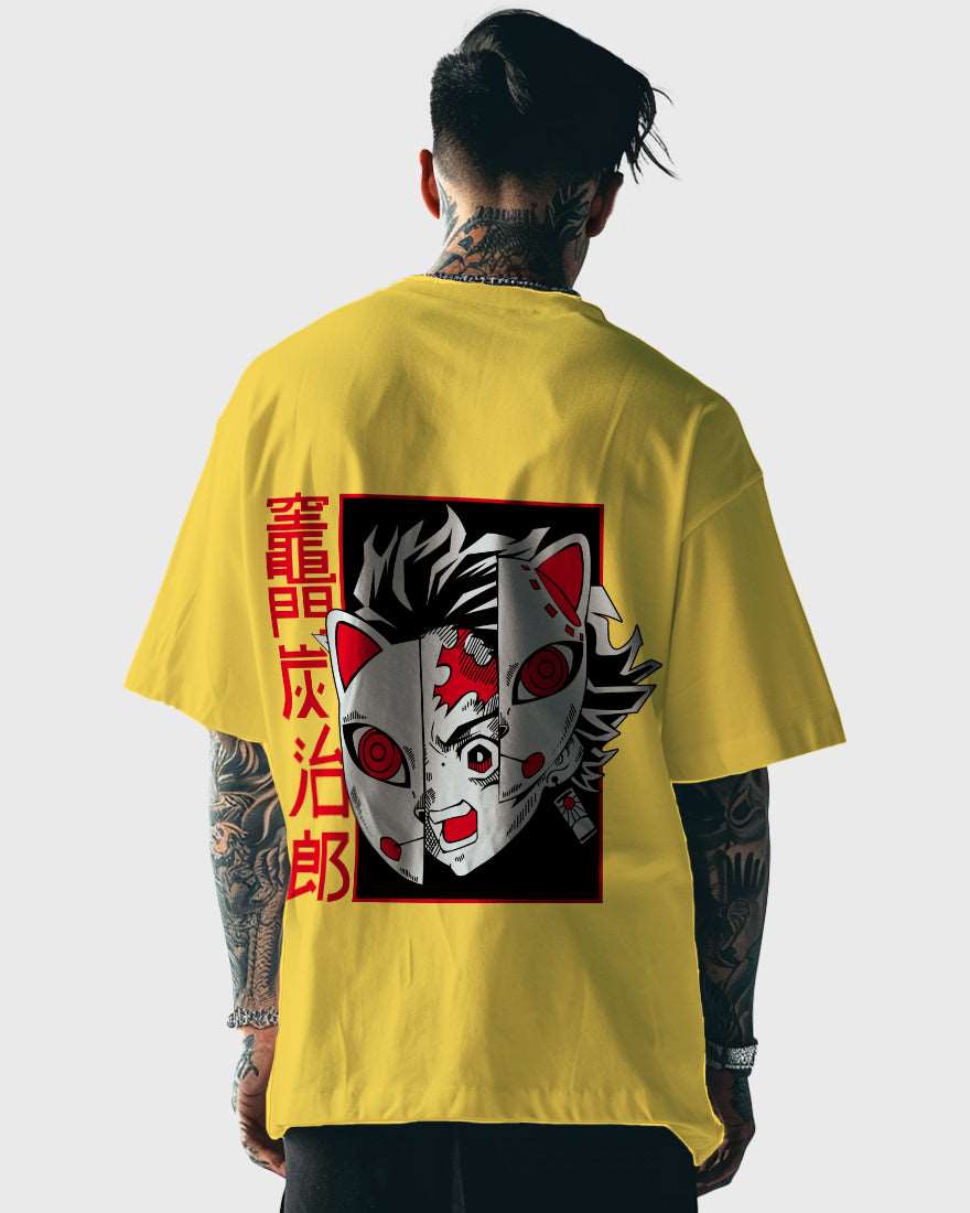 Mens Oversized Tshirt Anime Demonslayer 2