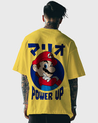 Mens Oversized Tshirt Gaming Mario 1