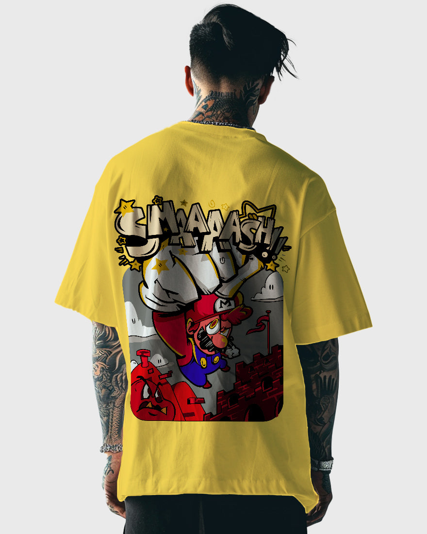 Mens Oversized Tshirt Gaming Mario 3