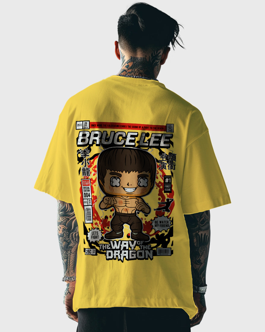 Mens Oversized Tshirt Movies Bruce Lee