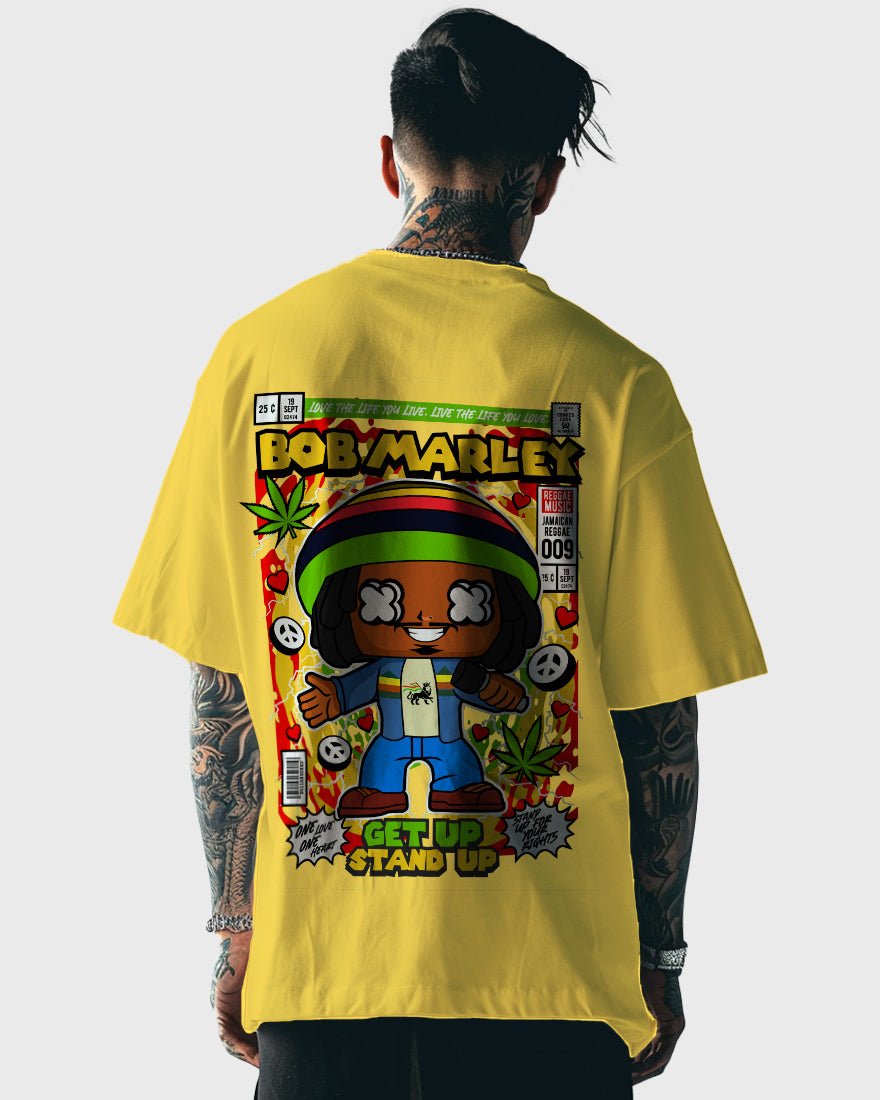 Mens Oversized Tshirt Movies Bob Marley