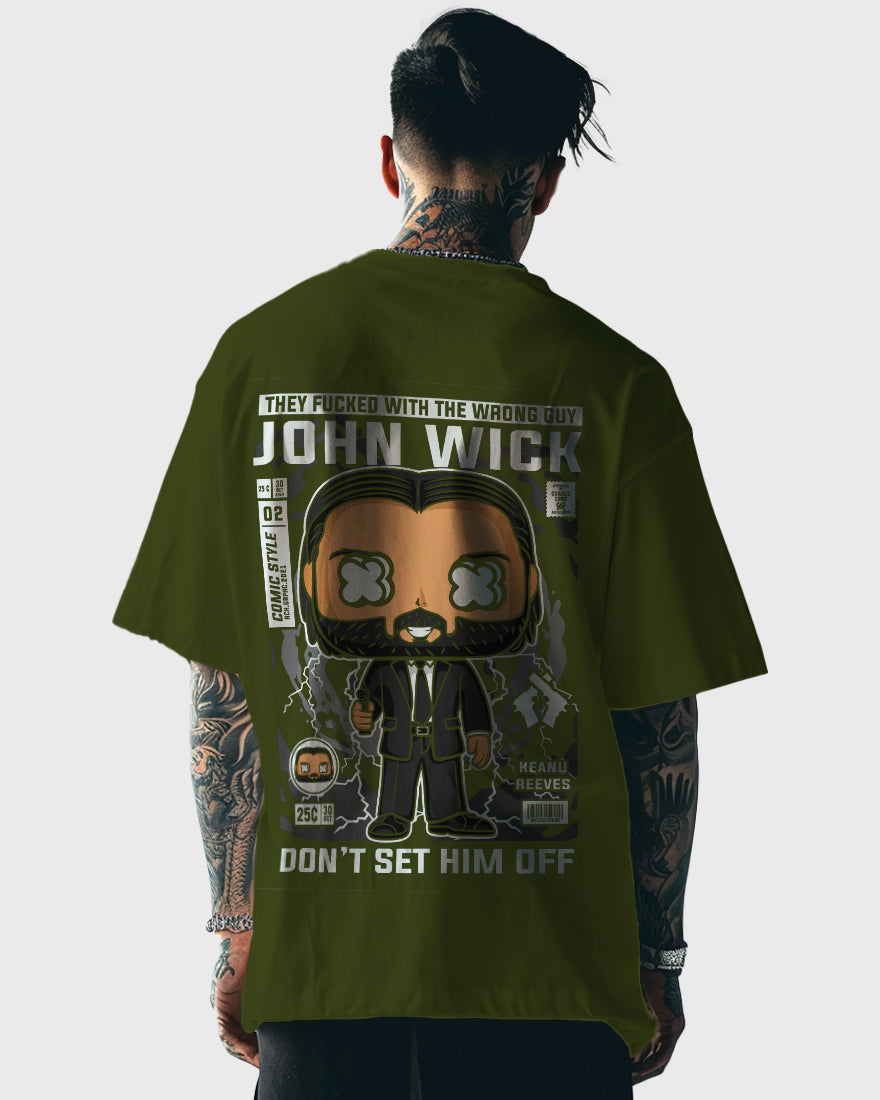 Mens Oversized Tshirt Movies John Wick