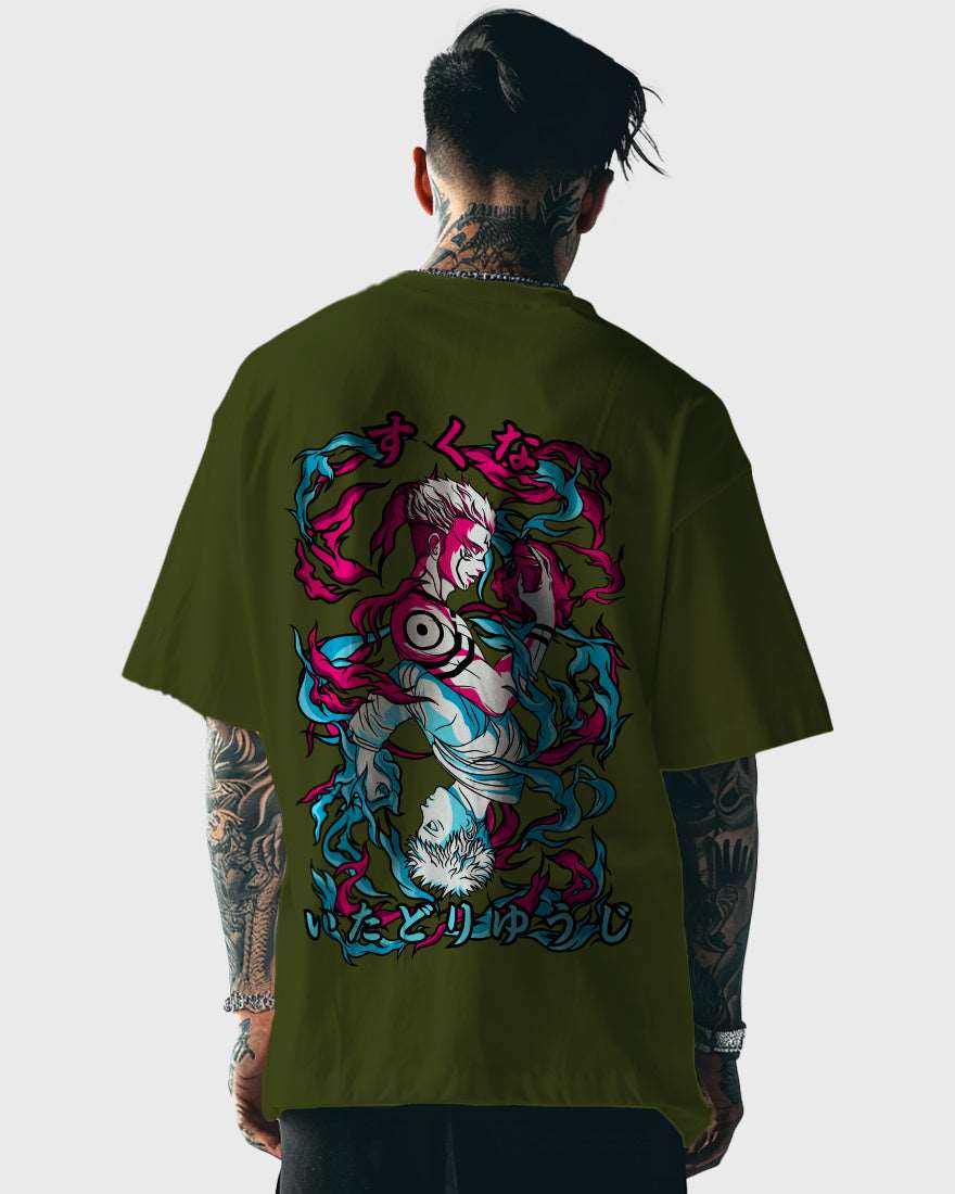 Mens Oversized Tshirt Anime Jujutsu Kaisen 7