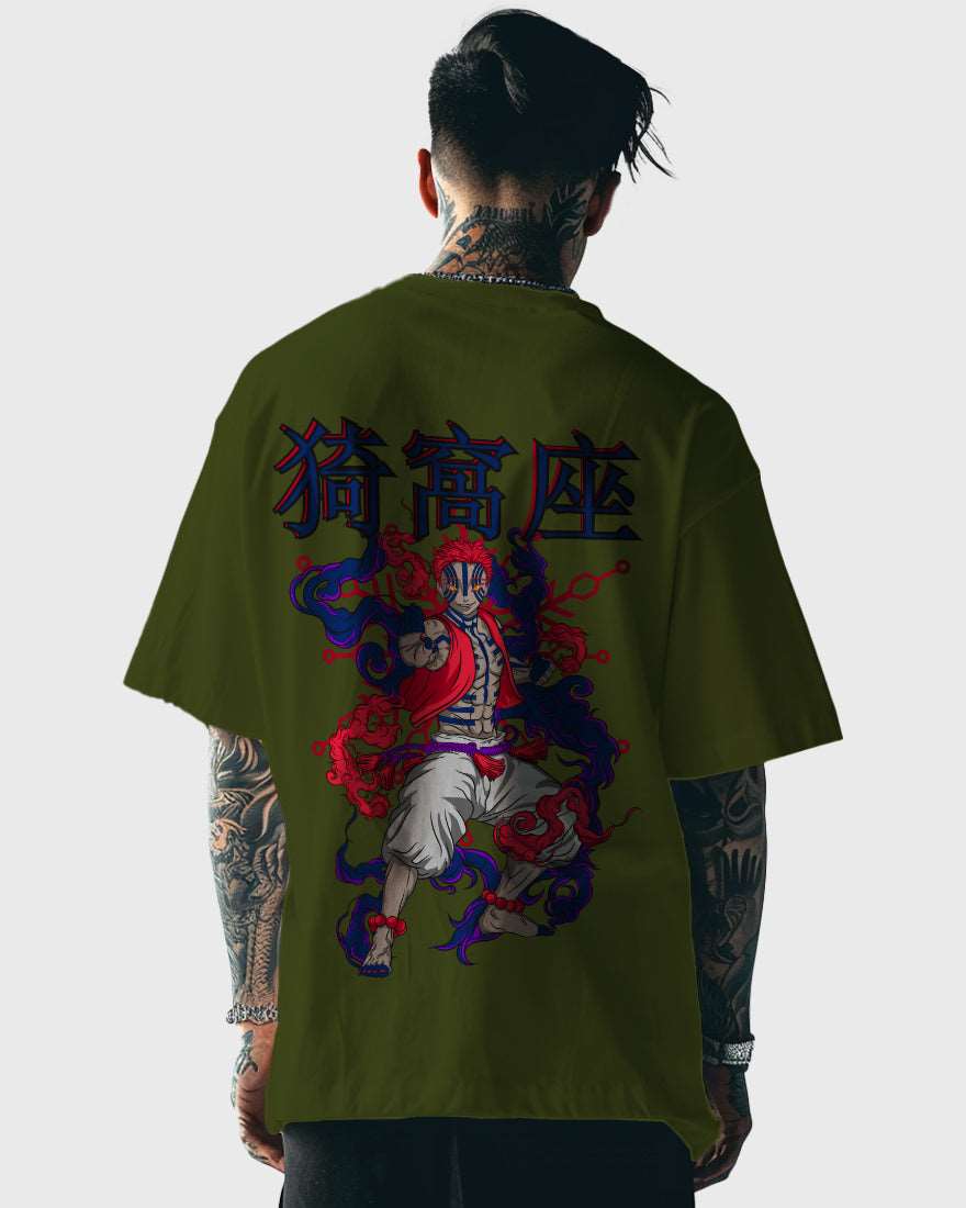 Mens Oversized Tshirt Anime Demonslayer 1