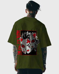 Mens Oversized Tshirt Anime Demonslayer 2