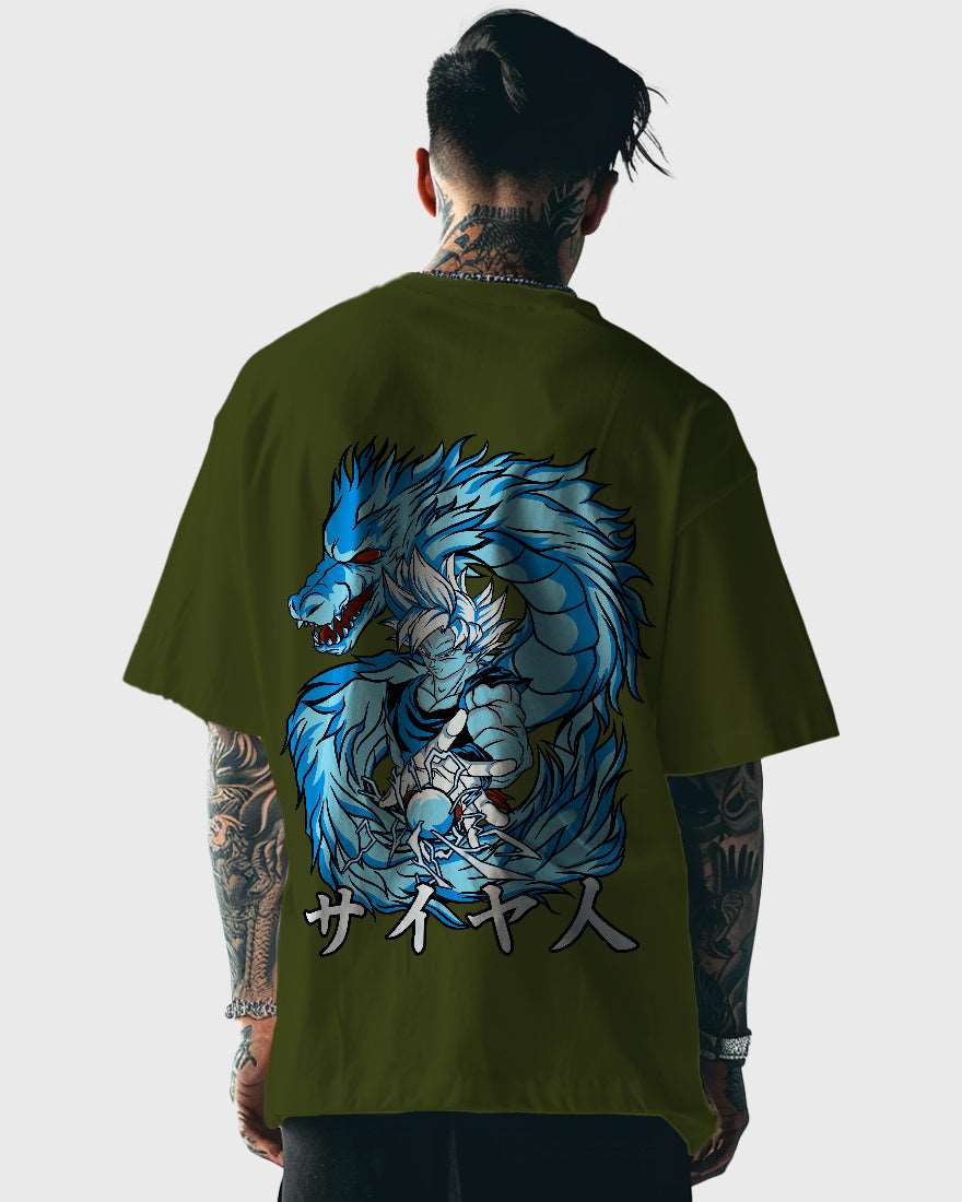 Mens Oversized Tshirt Anime Dragonballz Goku 1