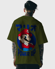 Mens Oversized Tshirt Gaming Mario 1