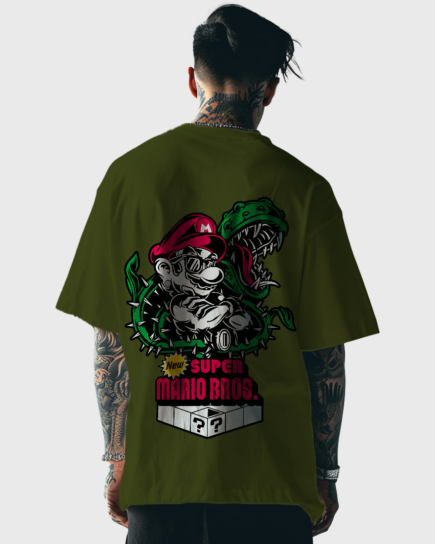 Mens Oversized Tshirt Gaming Mario 4