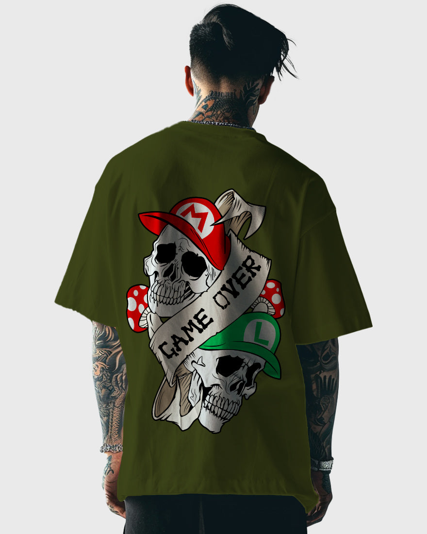 Mens Oversized Tshirt Gaming Mario 6