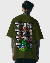 Mens Oversized Tshirt Gaming Mario 9