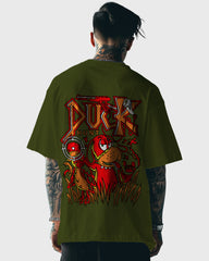 Mens Oversized Tshirt Gaming Duck Hunt