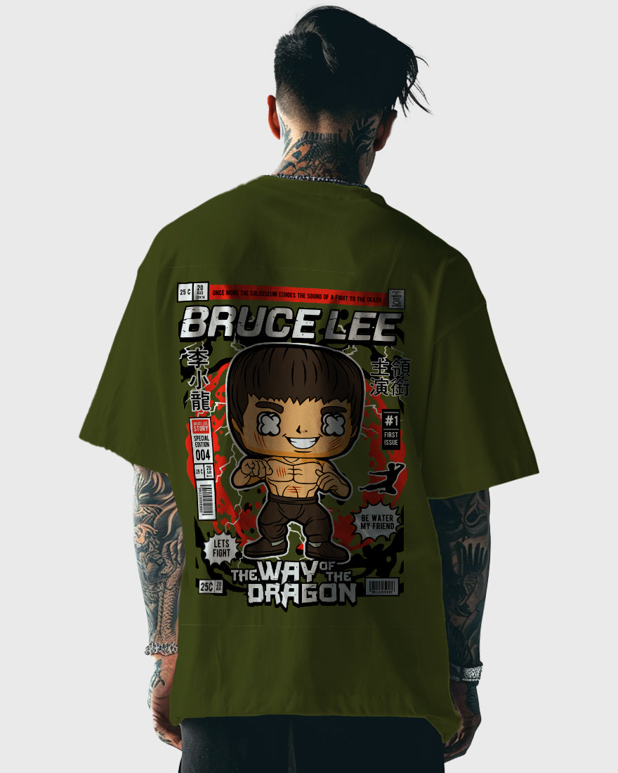 Mens Oversized Tshirt Movies Bruce Lee