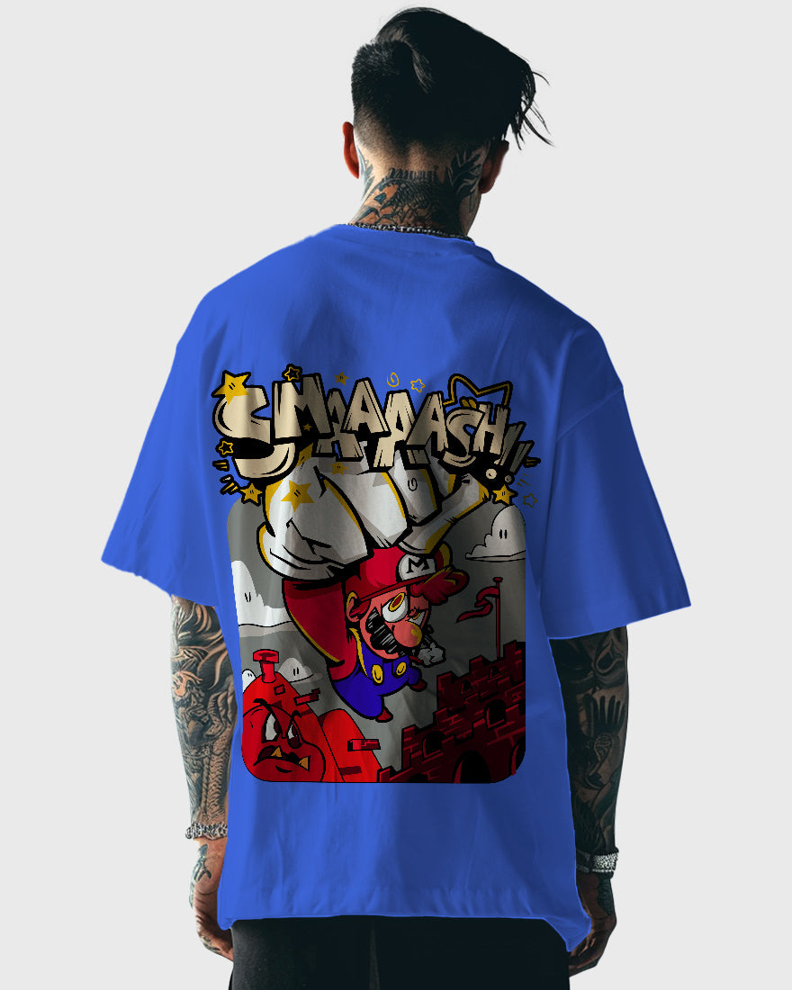 Mens Oversized Tshirt Gaming Mario 3