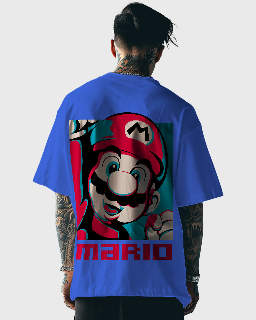 Mens Oversized Tshirt Gaming Mario 5