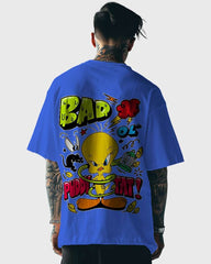 Mens Oversized Tshirt Cartoon Loony Tunes Tweety