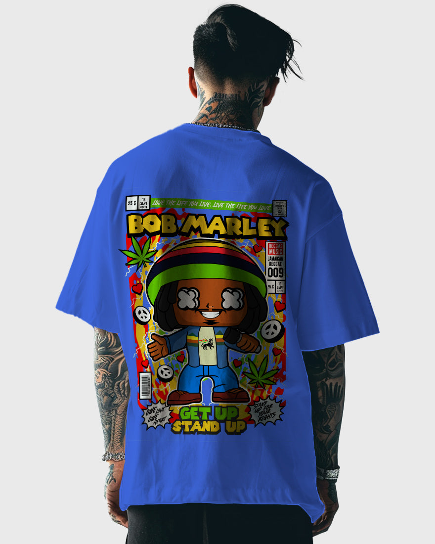 Mens Oversized Tshirt Movies Bob Marley