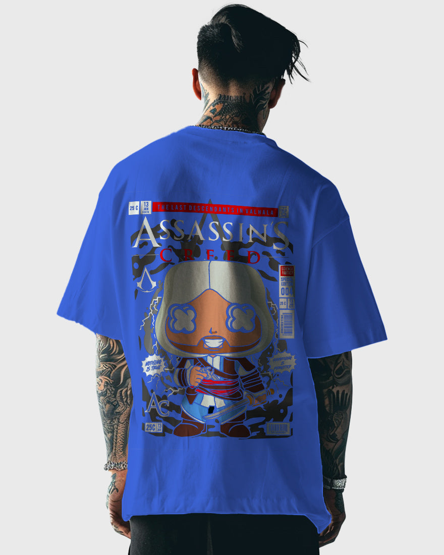 Mens Oversized Tshirt Movies Assasins