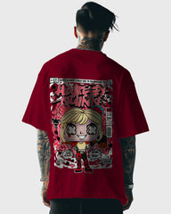 Mens Oversized Tshirt Movies Harley Quinn