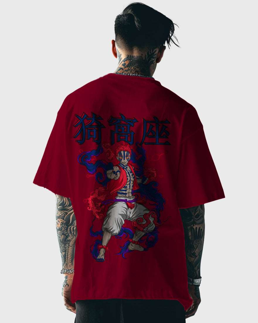 Mens Oversized Tshirt Anime Demonslayer 1