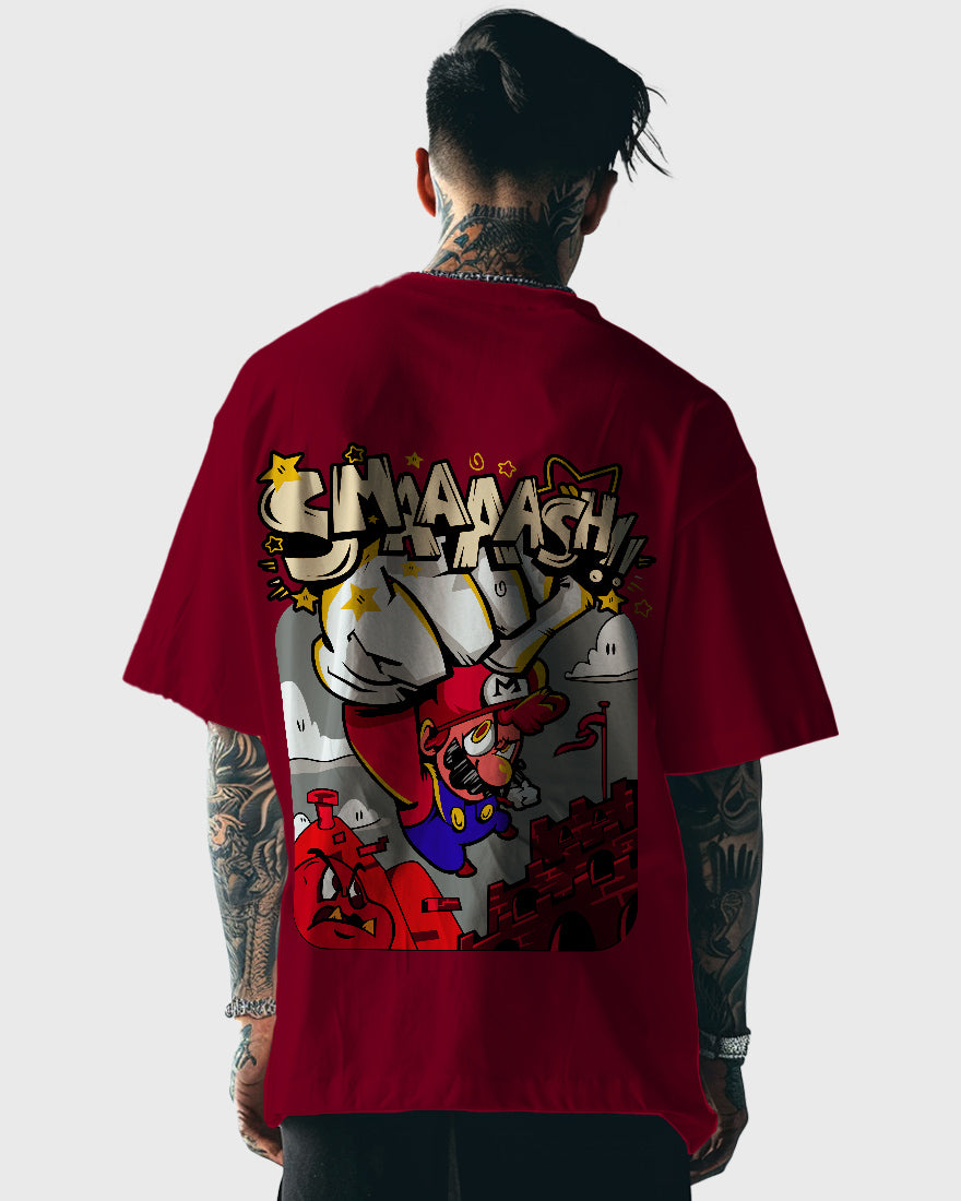 Mens Oversized Tshirt Gaming Mario 3